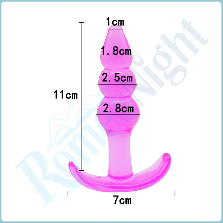 RomeoNight желе водонепроницаемые анальные секс игрушки Анальная пробка товары для
