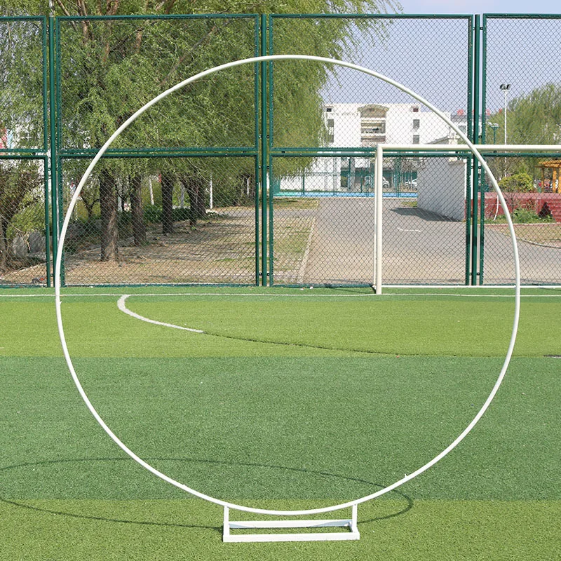 Iron Circle Wedding Arch Props Background Single Flower Outdoor Lawn Door Rack Birthday Decoration | Дом и сад