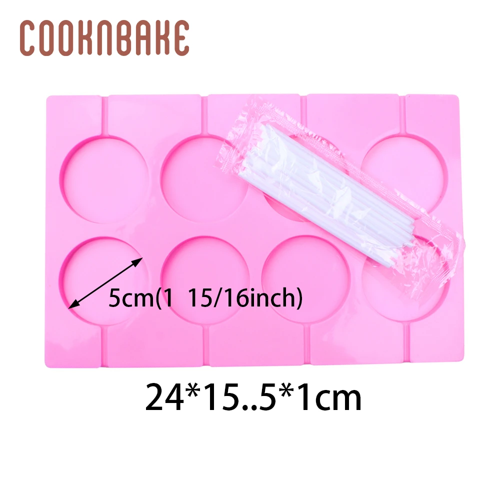 CDY-224 COOKNBAKE силиконовые формы для леденцов круглые леденцы конфеты торт кондитерские формы силиконовые формы для шоколада леденцы Поп украшения торта - Цвет: CDY-224