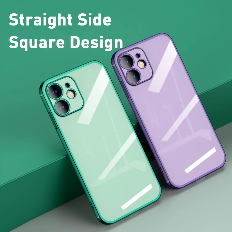 

Transparent Protective Case Ultra Thin Clear Phone Case For IPhone 12 Pro Max Case Silicone Soft Back Cover For IPhone 12 Mini