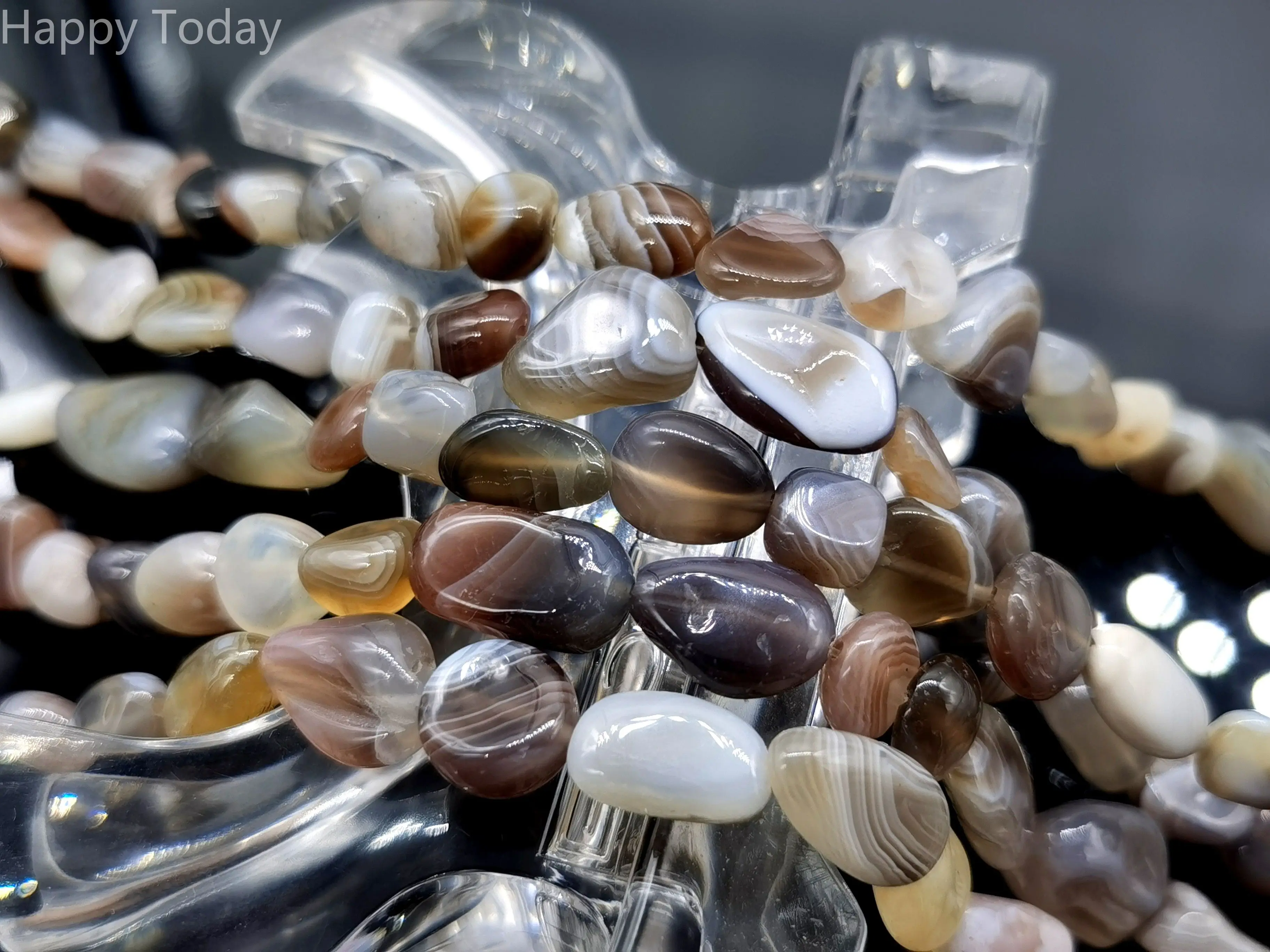 

botsqwana anate 9x7 Straight hole long chain 1 strands/set very beautiful for all kinds of DIY bracelet designs about 38cm