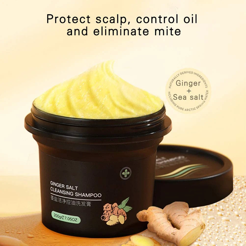 

Ginger shampoo nourishes the scalp, oil control shampoo, anti-dandruff and anti-itch shampoo, sea salt shampoo 200g