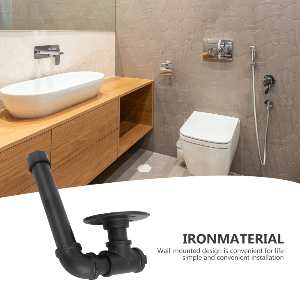 

1pc Home Wall Towel Multipurpose Storage Rack Iron Clothes Storage Hanger