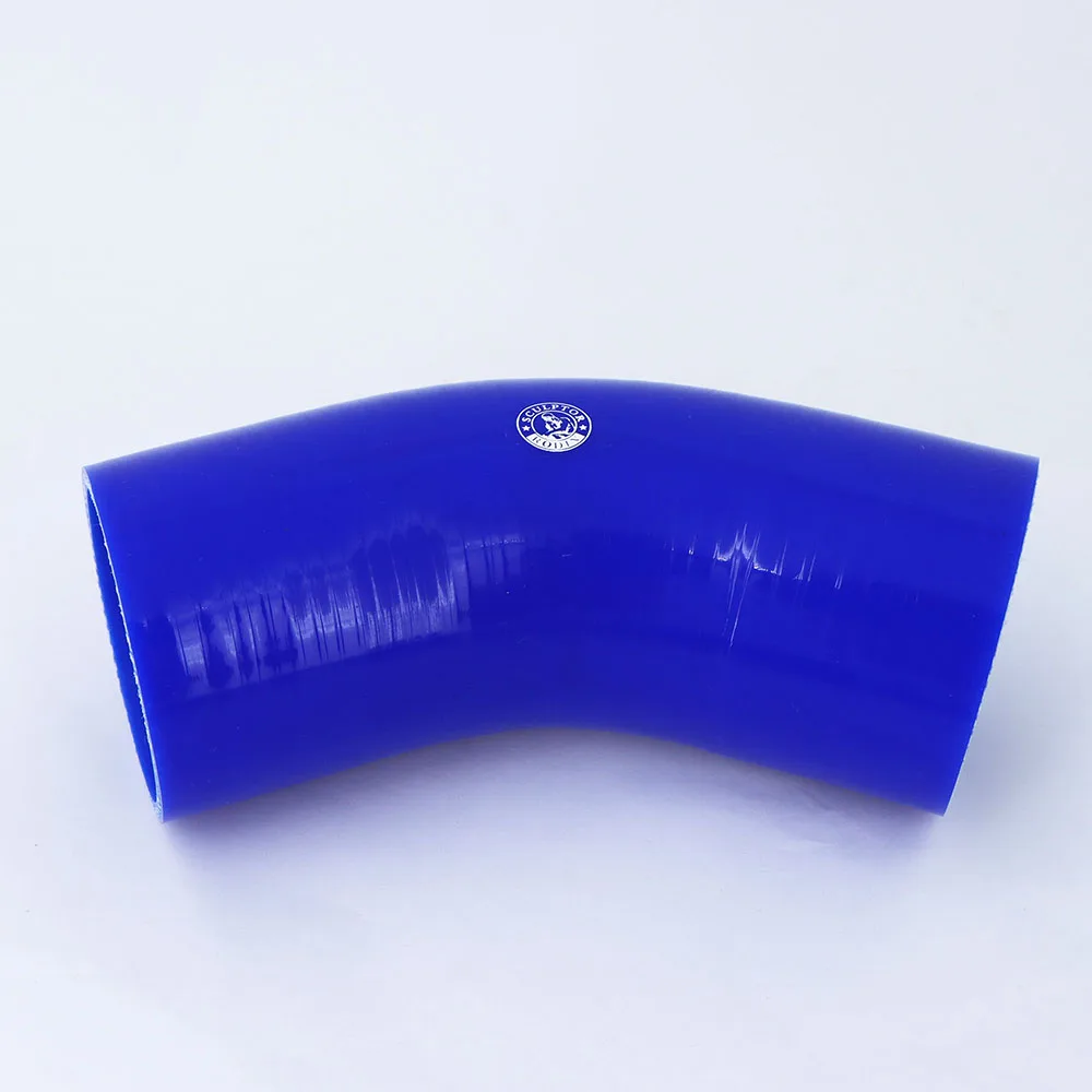 Силиконовый шланг резиновая Стопорная труба 45 градусов 51 57 63 70 76 83 89 мм для