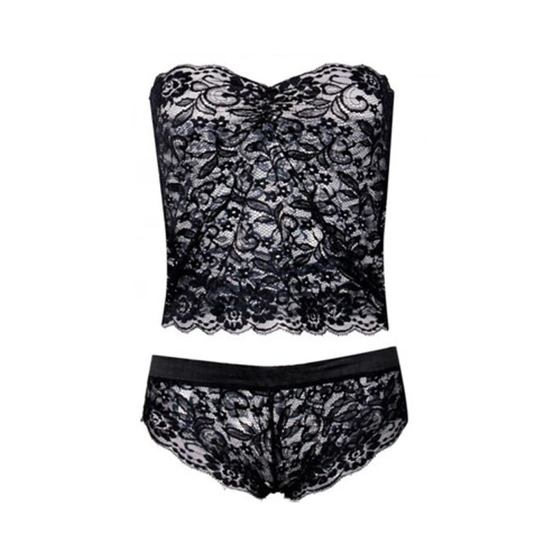 

Sexy Underwear Ultrathin Bra Set Plus Size Brassiere Women Lingerie Set Lace Embroidery Transparent Bra Panties Set