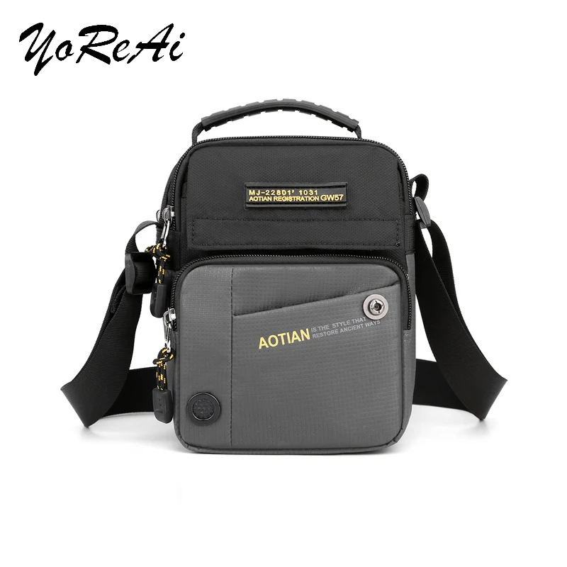 

Новая многофункциональная мужская сумка YoReAi через плечо, водонепроницаемый кошелек, сумки-мессенджеры из ткани Оксфорд, легкая деловая дор...