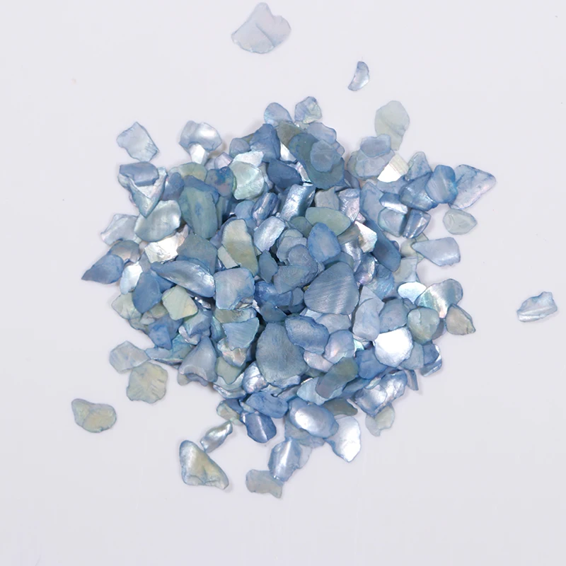 1 коробка Seashell ломтики 3d-украшения для ногтей неправильный ноготь