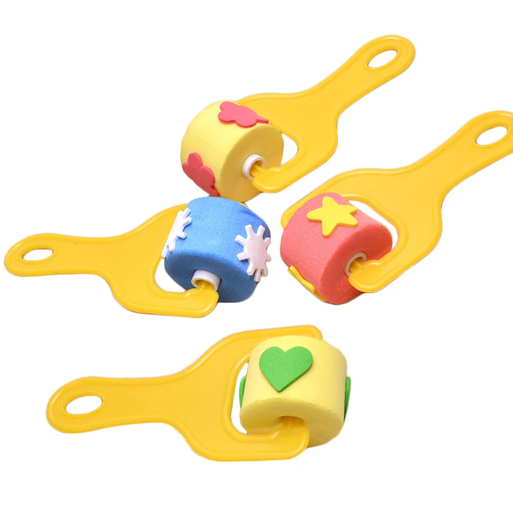 

12Pcs Kids Paint Brushes Sponge Painting Brush Tool Set for Children Toddler Toy