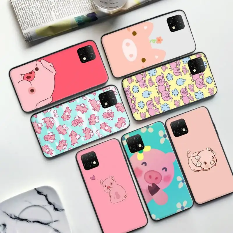 

Cute Pink Kawai Pig Phone Case For Redmi note 4X 5A 7 6 8Pro 8T 10X-4G 10 9pro max 9s 4G Cover Shell