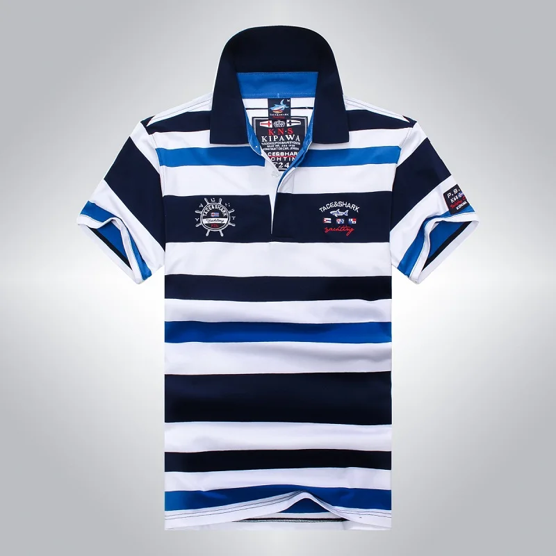 Мужская одежда 2018 Tace & Shark polo рубашка мужская классическая Повседневная брендовая