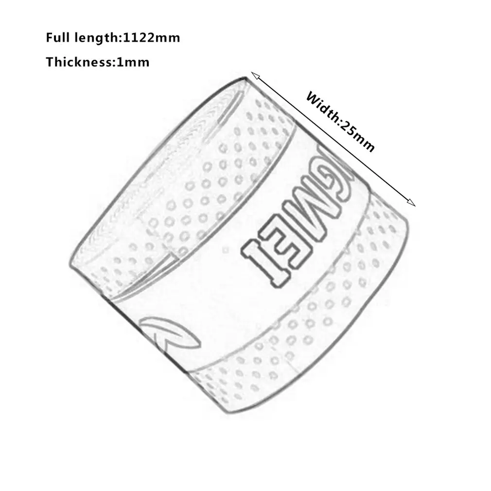 

Elastic Pressure Point Thin Section Dry Sweat-absorbent Rubber Band Tennis Racket Badminton Racket Fishing Rod Universal