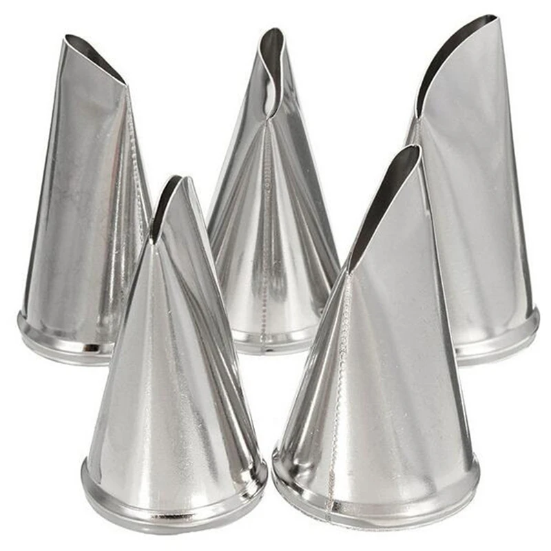 5 шт. насадки для украшения торта из нержавеющей стали|Принадлежности выпечки| |