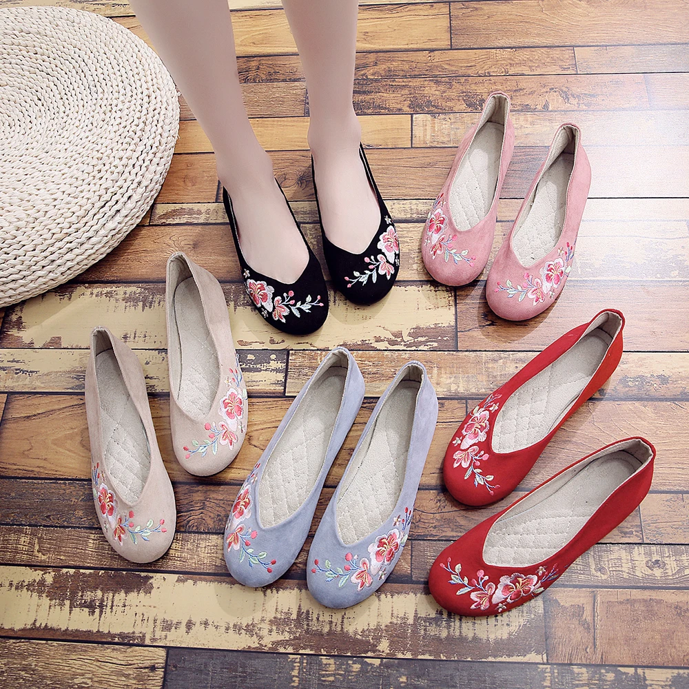 Женские холщовые балетки Veowalk с мягкой складной подошвой Элегантные