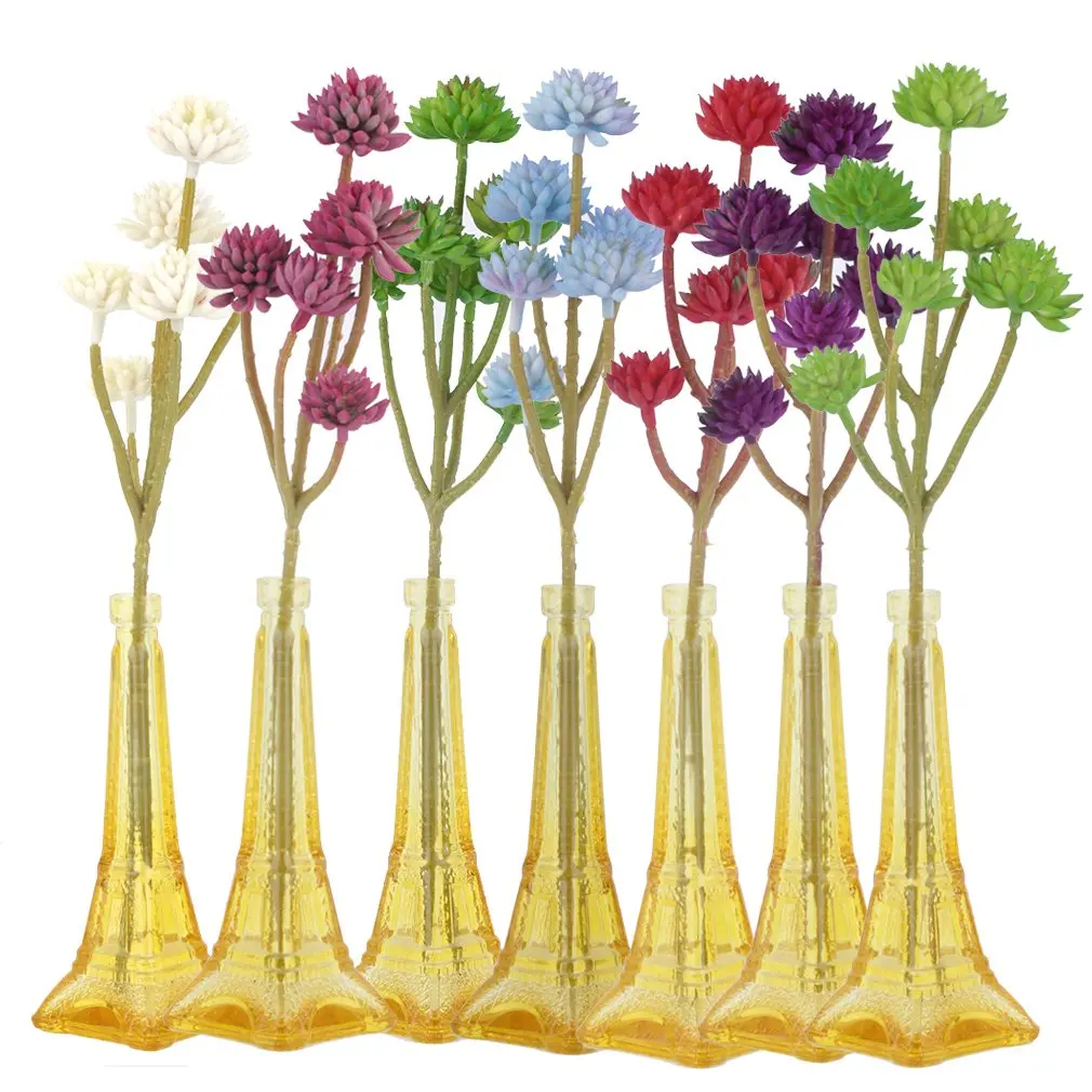 Искусственные суккуленты 6 головок без горшка пустынное растение сад домашний