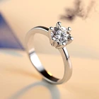 Кольцо из серебра 925 пробы с шестигранным позолоченным австрийским кристаллом и цирконием, свадебный подарок на Рождество, женское ювелирное изделие