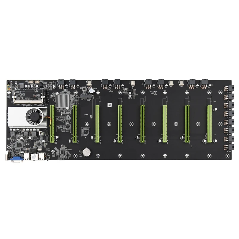 Verkaufen Neue BTC-D37 Bergmann Motherboard CPU 847/1037U Set 8 Video Card Slot DDR3 Speicher Integrierte VGA Interface Low Power Nachteile