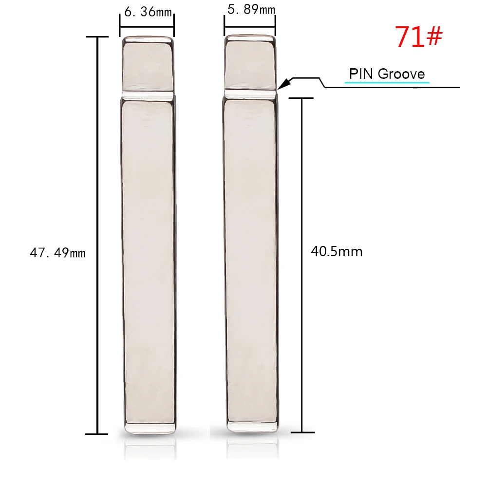 

KEYYOU дистанционный KD Blade 71 # HU100 заготовка для GMC Chevrolet Cruze Camaro Equinox Opel Buick для замены оригинального ключа