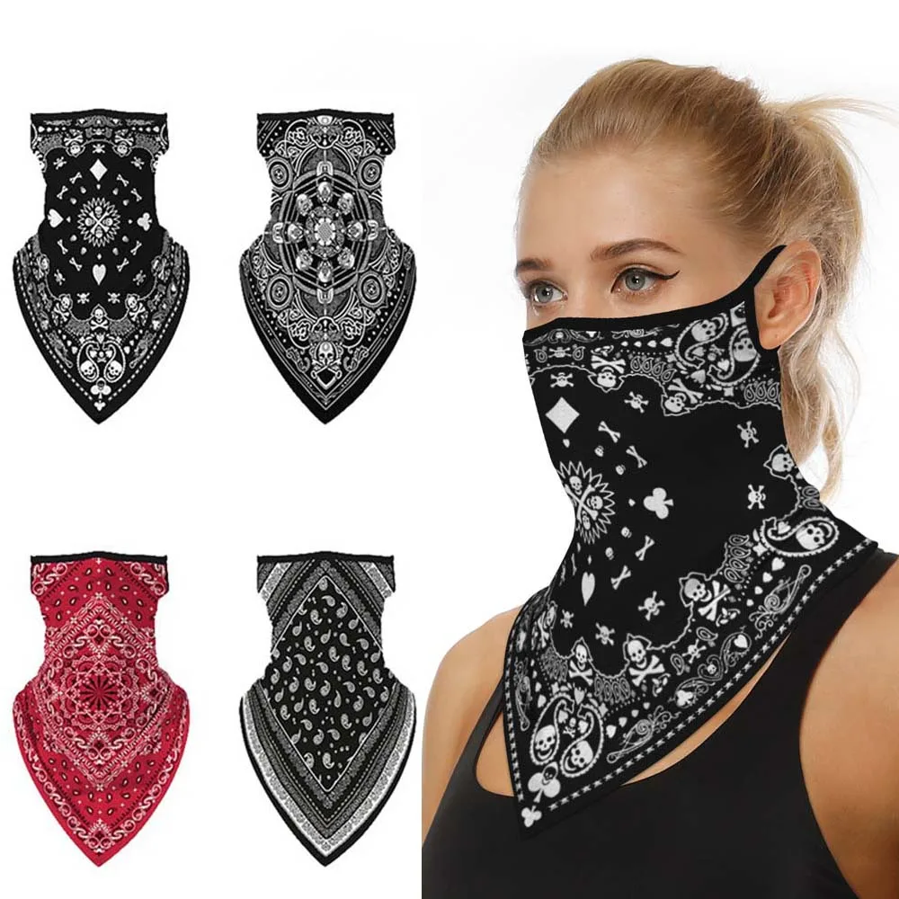 

Fashion Print Face Mask Scarf Mascarilla Outdoor Ski Windproof Seamless Face Cover Sports Scarf Neck Hiking Scarves Tube Mask
