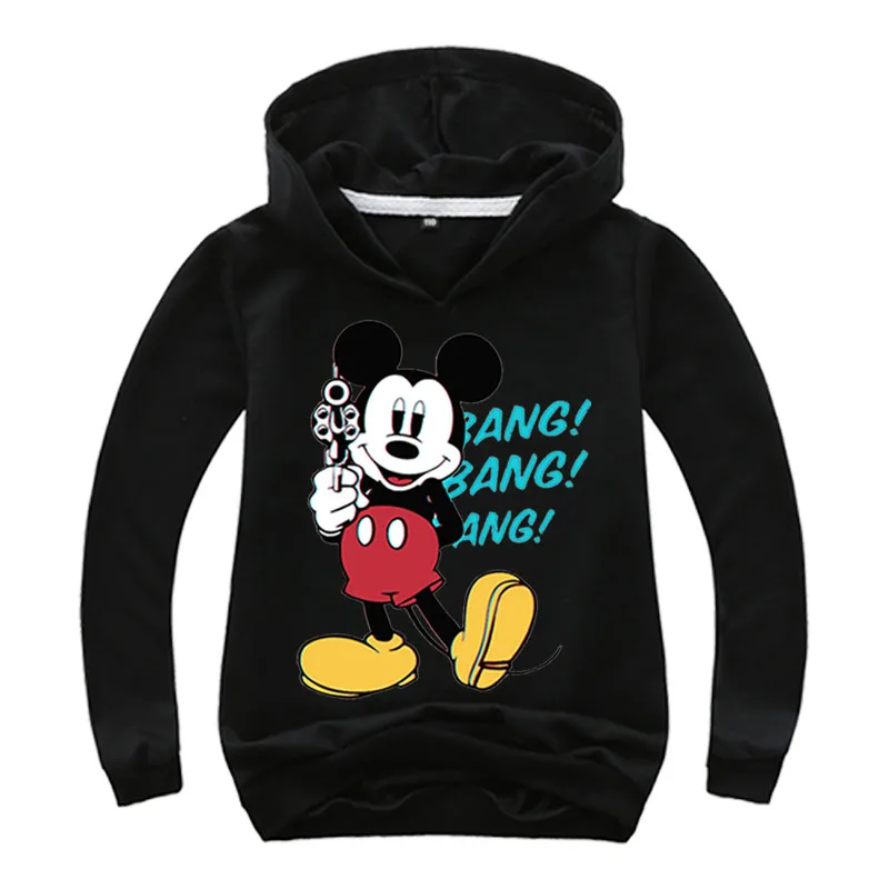 color6 Новинка года, детский костюм модная толстовка с капюшоном для девочек возрастом от 2 до 16 лет, розовое осеннее пальто синий свитер красная куртка желтый свитер с Микки Маусом - Цвет: color6