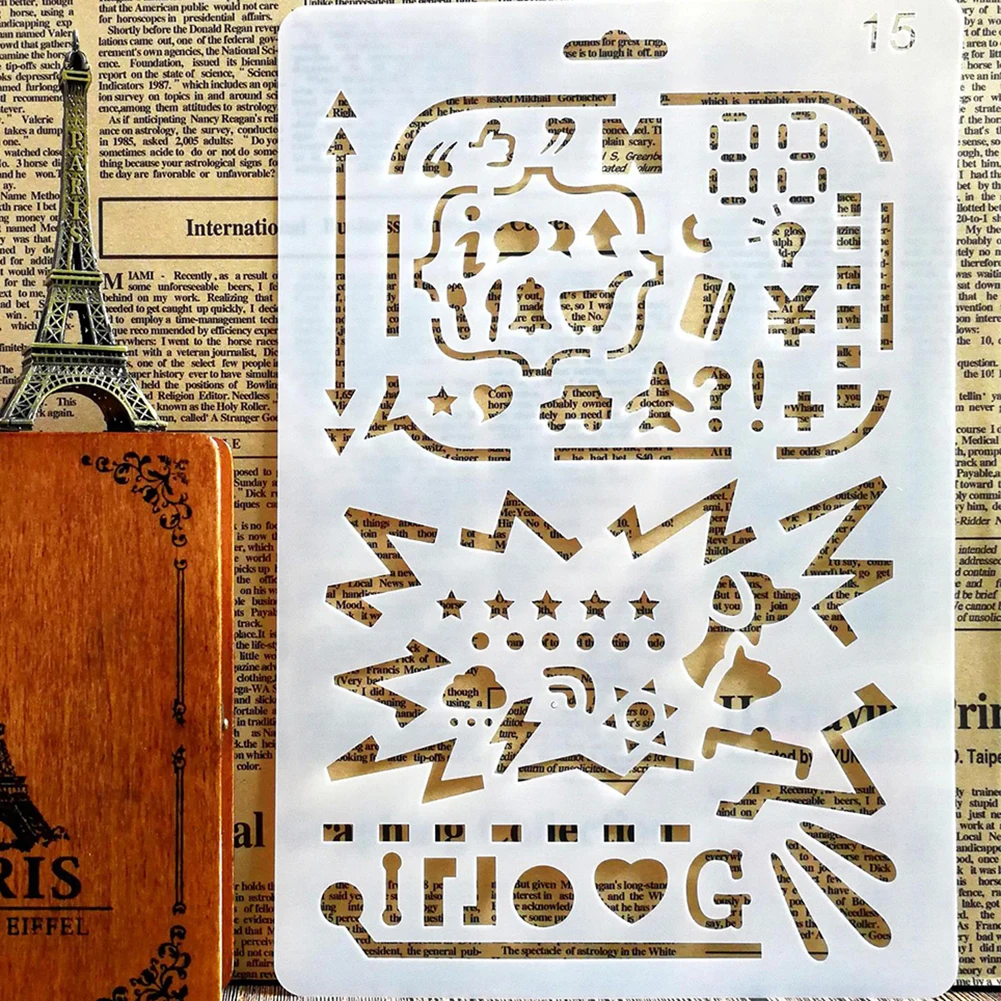 Новый Английский алфавит номер DIY скрапбук шаблон для рисования измерительная