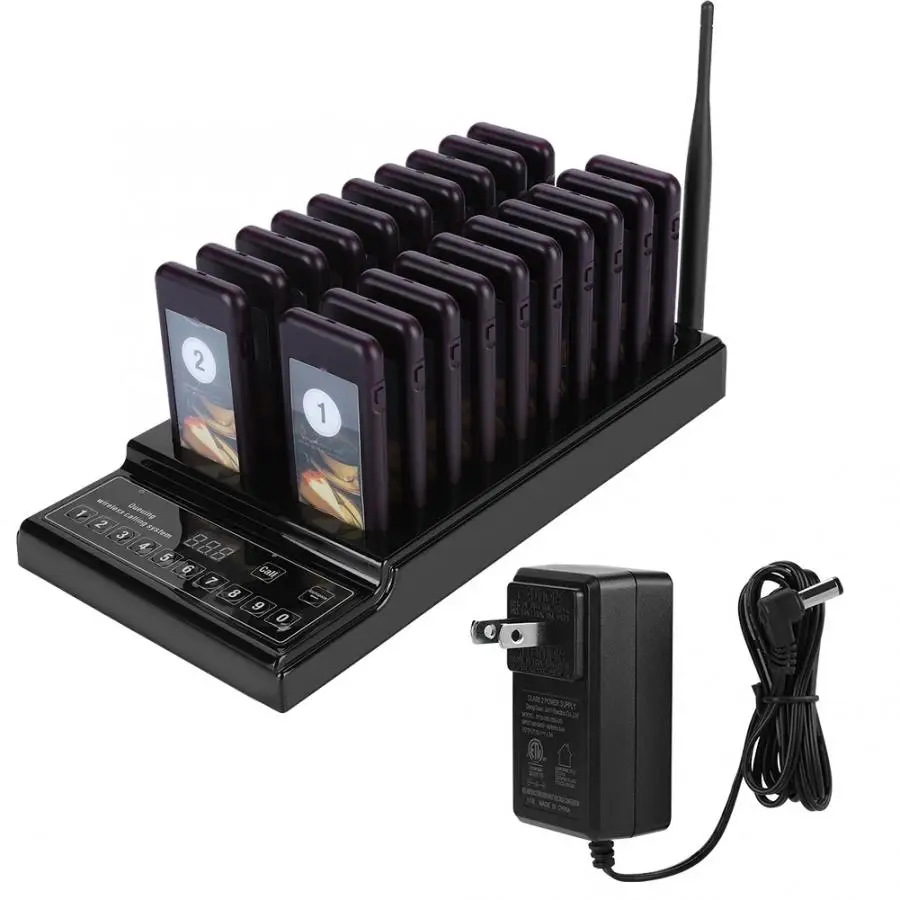 Пейджер для ресторана беспроводная система вызова очереди пейджинговая 20