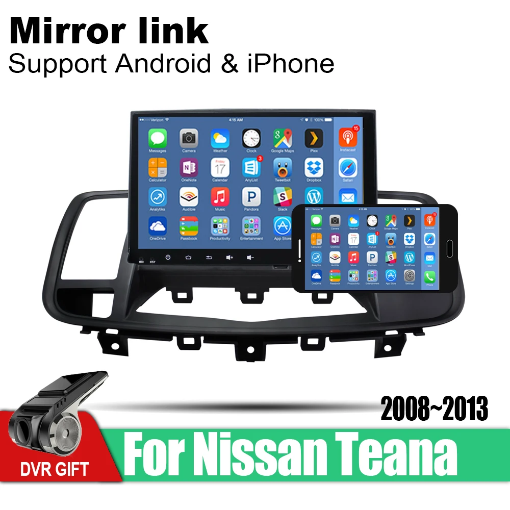Android 2 din Мультимедиа GPS навигация для Nissan Teana 2008 2009 2010 2011 2012 2013 радио аудио wifi видео