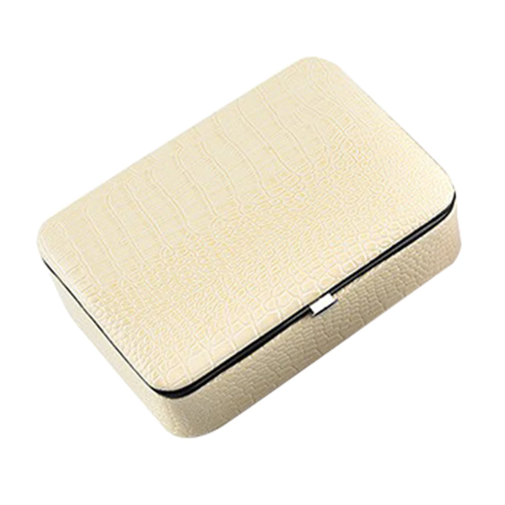 Pu Leather Jewelry Box Lockable Case Large Space Storage Organizer | Украшения и аксессуары