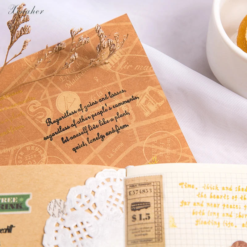 XINAHER винтажная фраза английская печать DIY для скрапбукинга канцелярские