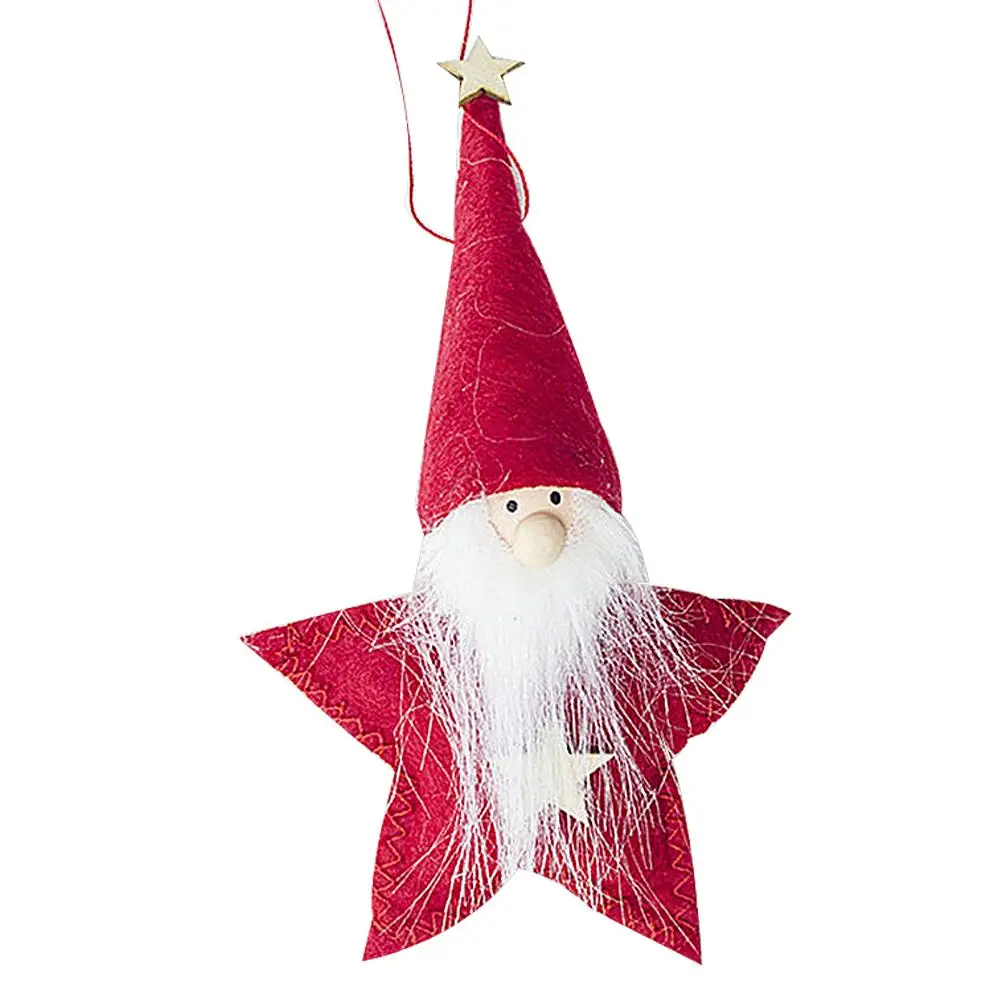 Рождественская тканевая кукольная подвеска мини деревянная елка милая кукла