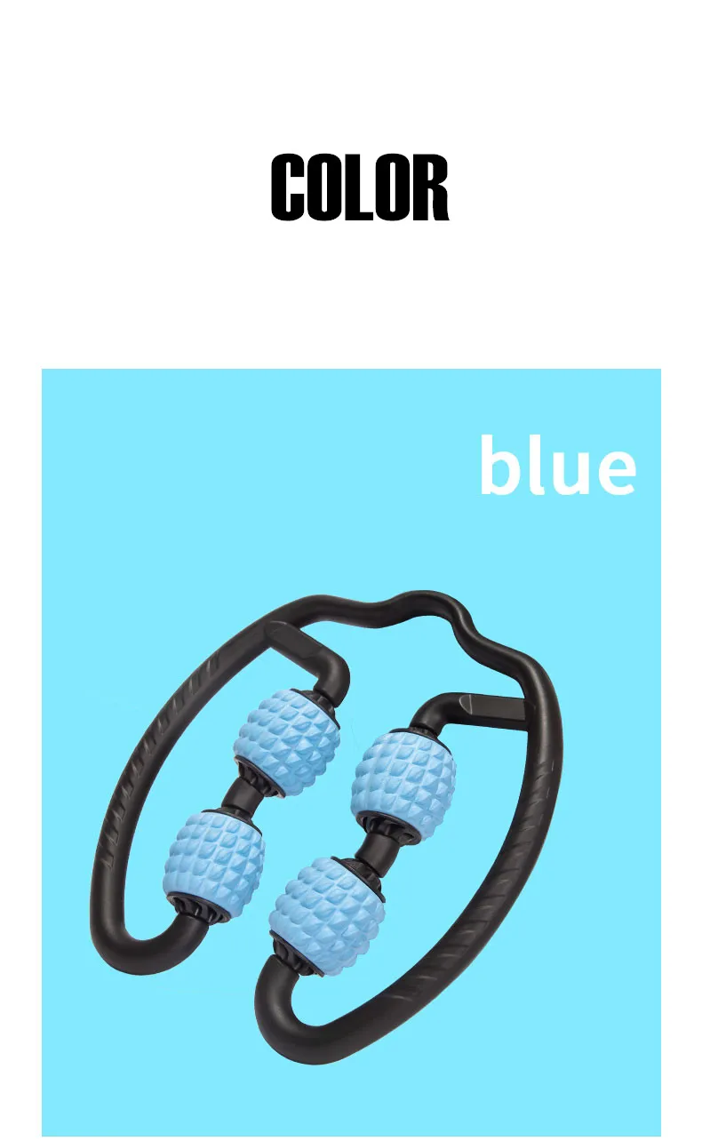 Yoga Massage balls Dual Side Neck Leg Arm Muscle Relaxer Massage Roller Gym Massage Stick Sports Pilates Yoga Fitness Equipment