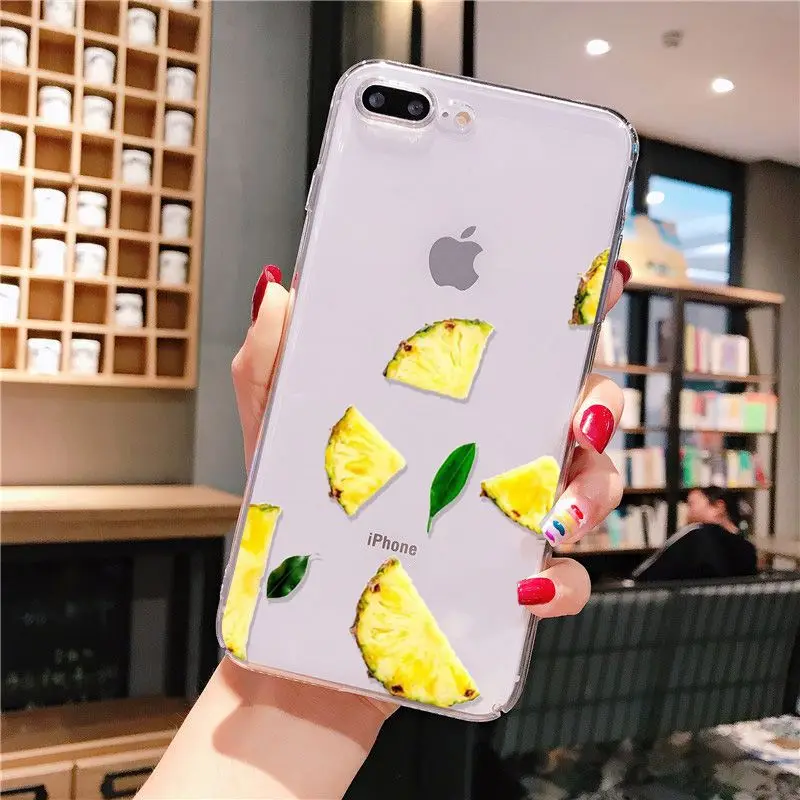 Yinuoda чехол с рисунком кокосового лимона фруктов цветной для телефона iPhone 8 7 6 6S Plus X