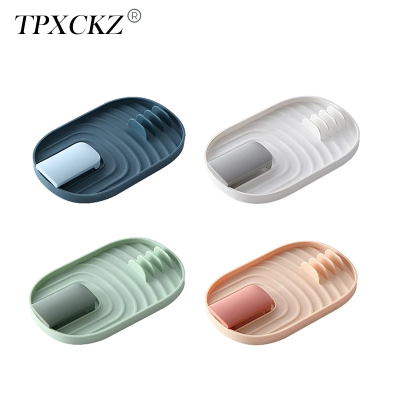 

TPXCKz Foldable Spatula Ladle Shelf Plastic Spoon Holder Rest Pot Lid Rack Cover Strainer Pad Kitchen Utensil Stand Containers