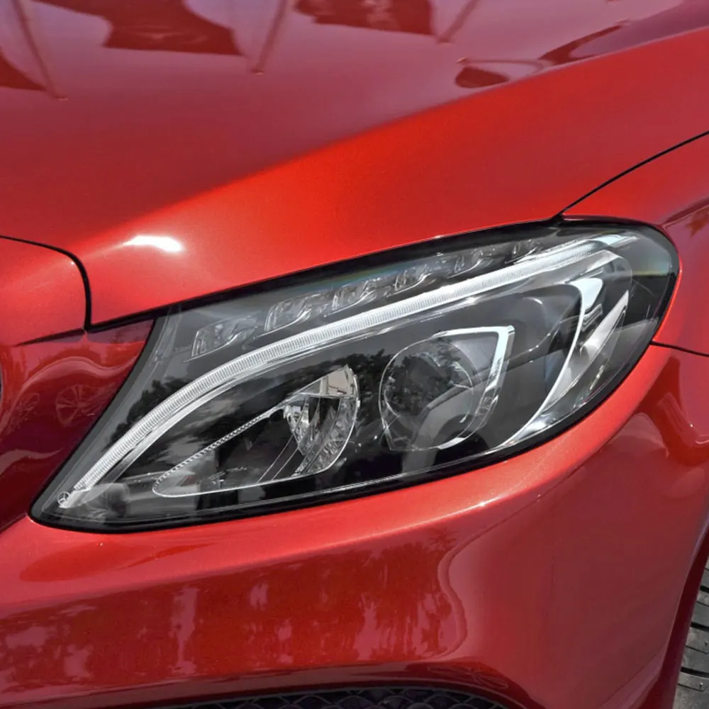 Для Mercedes Benz W205 C180 C200 C260L C280 C300 2015 2017 Автомобильные фары прозрачные линзы оболочка