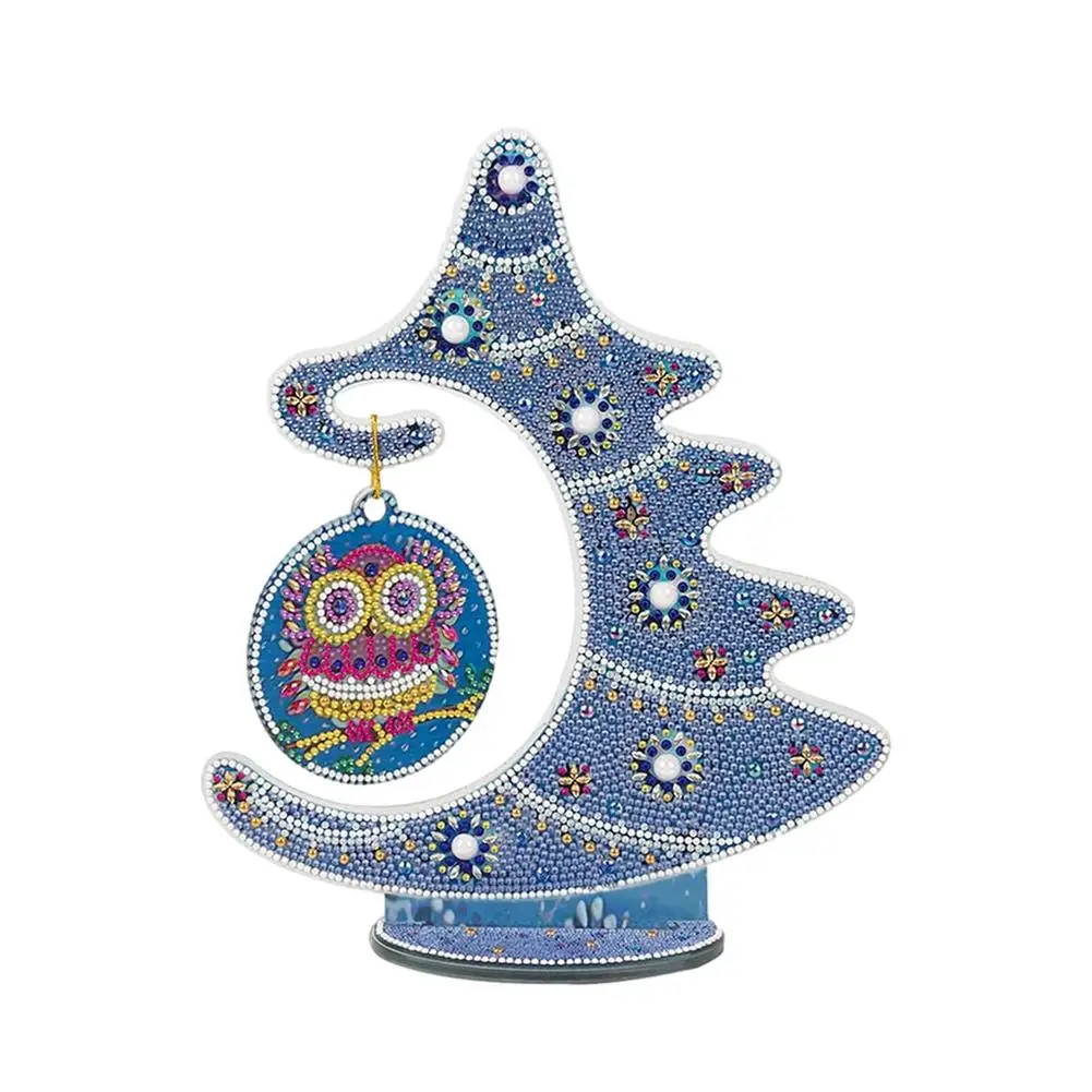 

3D Ornaments Crystal Christmas Tree Christmas Tree Crafts Home Christmas Decoration New Year Gift 11.8*9.8 Inch