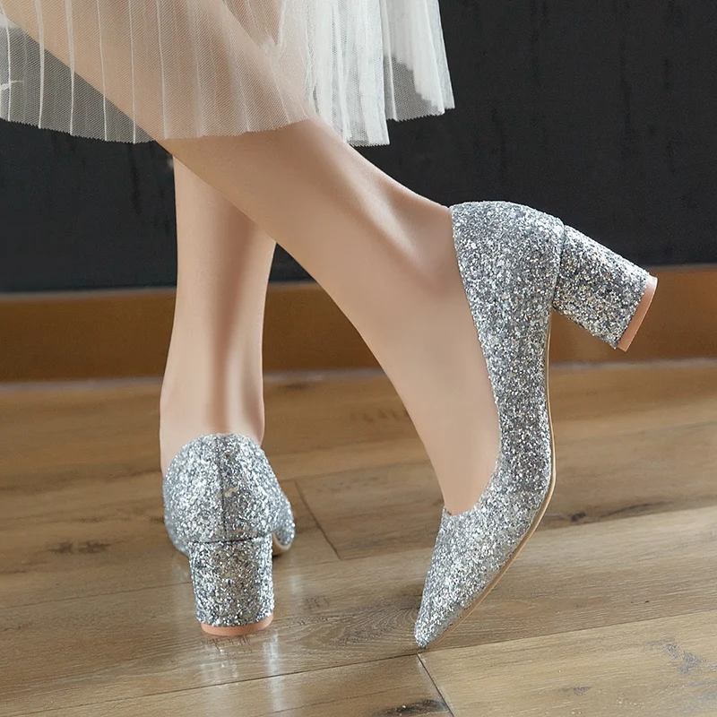 Разноцветные шикарные туфли-лодочки на высоком каблуке женская обувь коллекция