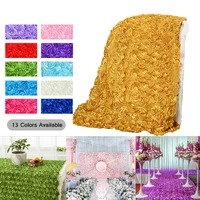 1 4mx5yard wedding decoration 3d rose flower fabric wedding carpet party background diy decoration home diy decor