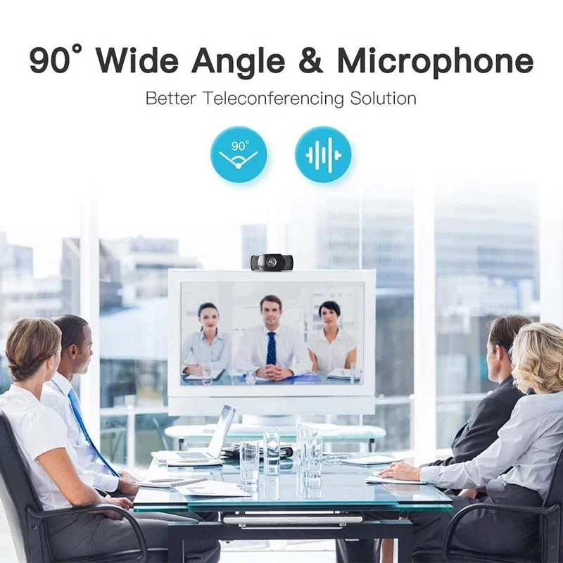

C40 Webcam with Microphone, 1080P HD Webcam USB Plug and Play Computer Camera for Laptop Desktop Video Calling