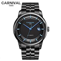 carnival top brand new luxury men watch men business wristwatch sapphire male clock automatic mechanical watch miyota movement