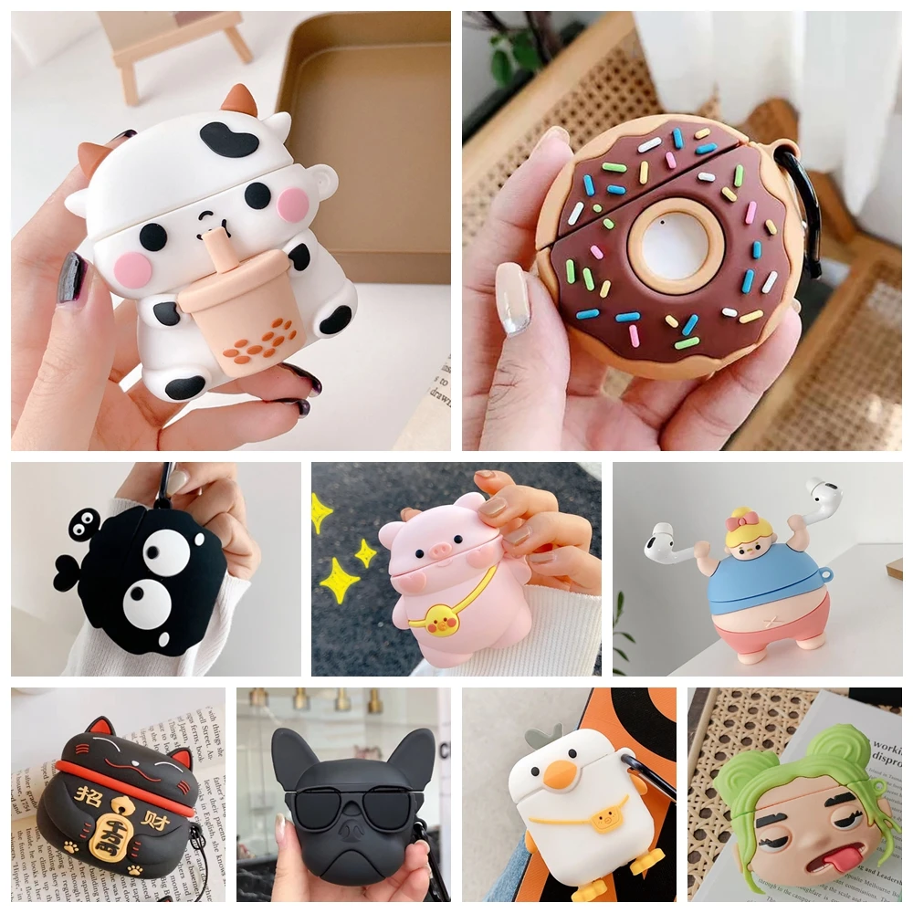 

Мультяшный чехол Corgi Dog для Airpods 1 2, силиконовый чехол для наушников, беспроводной защитный чехол с Bluetooth для AirPods Pro 3, удобный чехол