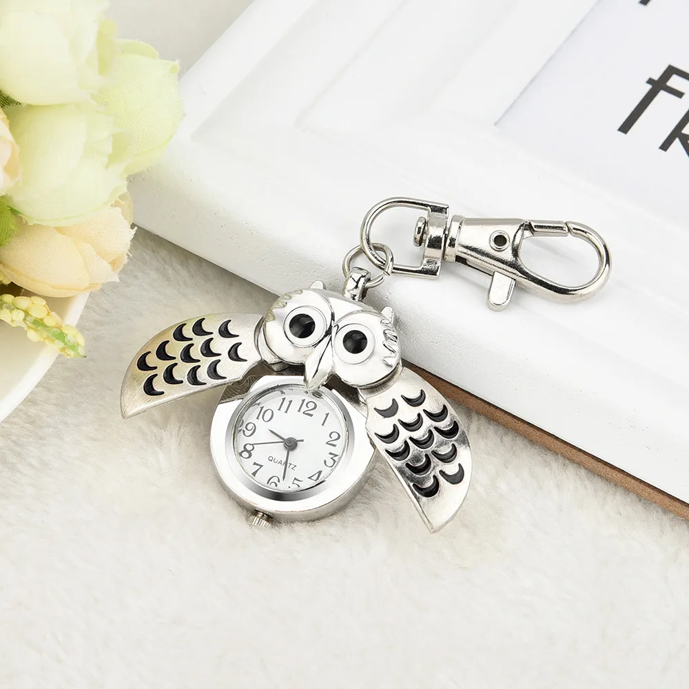 

Lovely Pocket Watch For Child Women Men Kawaii Ladybug Watches With Chain Movable Wings Birthday Gift Dropshipping