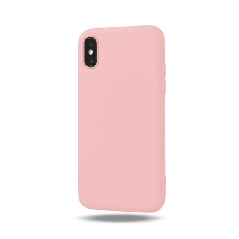 Однотонные силиконовые чехлы для iphone 11 pro XR X XS Max 6 6S 7 8 Plus милый мягкий простой