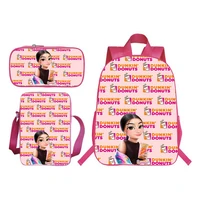 charli damelio backpack 3 piecesset teens school bag trendy and casual all match large capacity backpack letter print bags