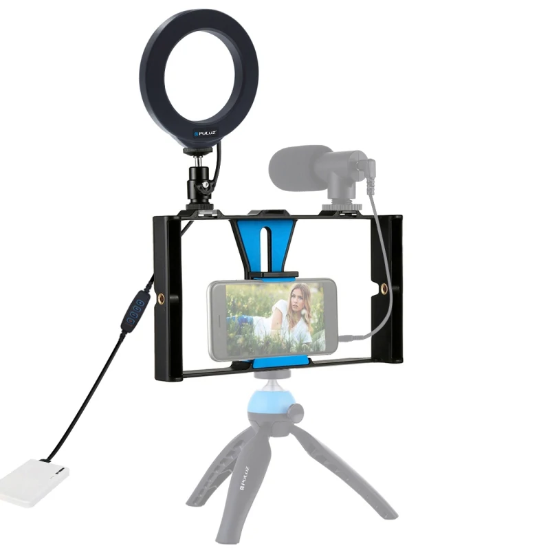 PULUZ светодиодный кольцевой светильник для камеры студийной фотосъемки макияжа