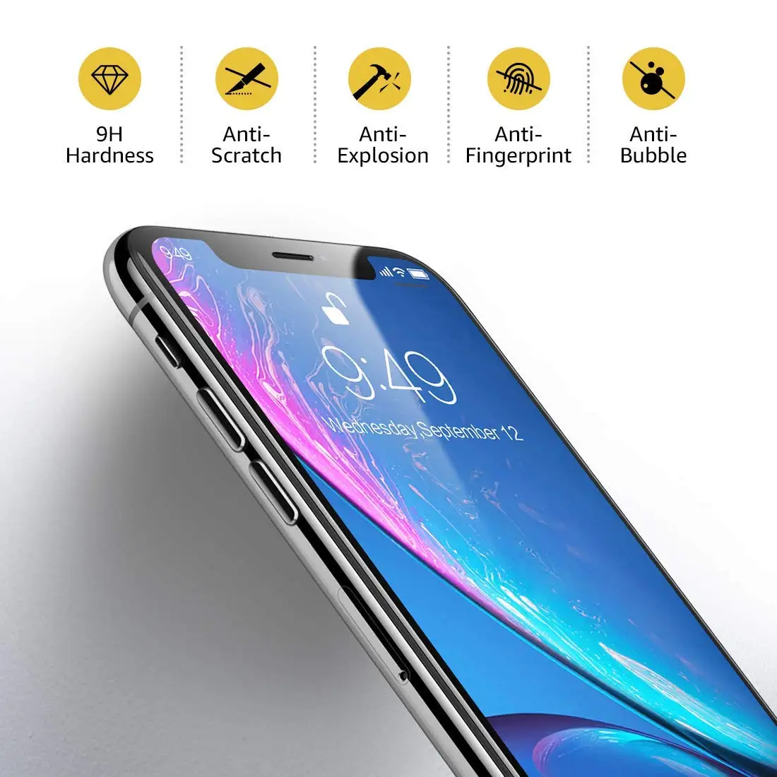 Стекло для iPhone Xs Max Xr X 6 s 7 8 Plus полное покрытие Защита экрана 11 Pro на iPhone11 2019