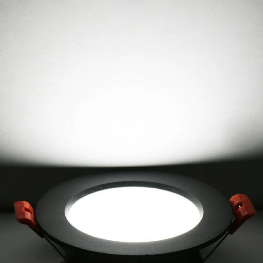 Светодиодный встраиваемый светильник ac220в тонкий алюминиевый потолочный