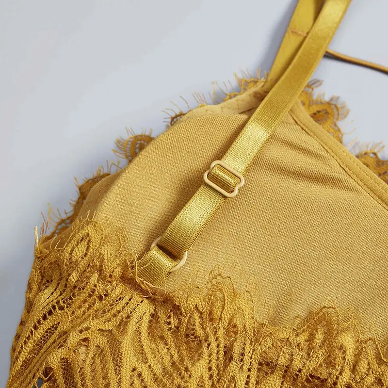 Сексуальные ресницы кружева красота обратно обернутый грудь Регулируемый дна