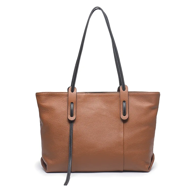 

Женская сумка из натуральной кожи, роскошный качественный большой тоут для покупок, Офисная Рабочая Сумочка для женщин