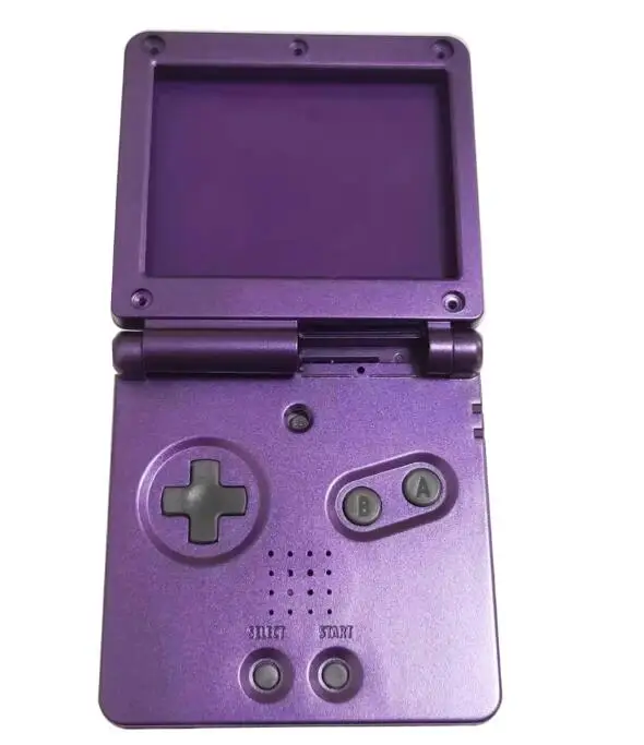 10 комплектов для GBA SP для игры мальчик Корпус чехол Замена Полный Корпус для Advance SP - Цвет: Dark purple