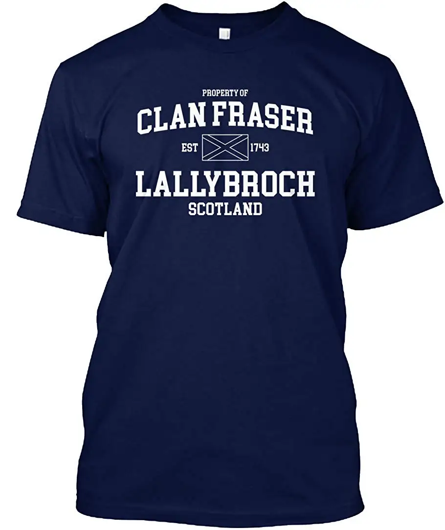 Свойства клана Фрезер est 1743 lallybroch Шотландии Футболка-Hanes Tagless футболка унисекс для