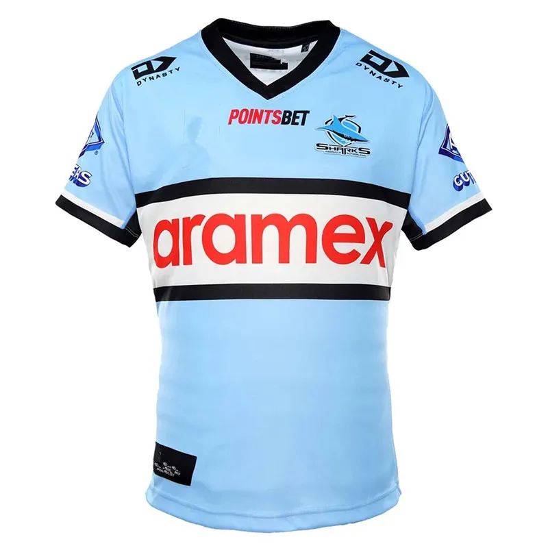 2022 CRONULLA Shark HOME / AWAY рубашка-мужская футболка для регби Размер: S-5XL (печать имени под